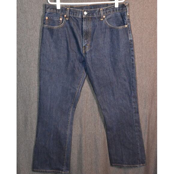 Levi's Men's 36x34 517 Boot Cut Dark Blue Denim Jeans - Picture 1 of 8